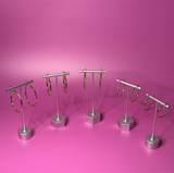 Five Pairs Golden Hoop Earrings