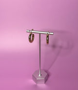 Five Pairs Glamorous Hoop Earrings