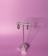 Five Pairs Glamorous Hoop Earrings